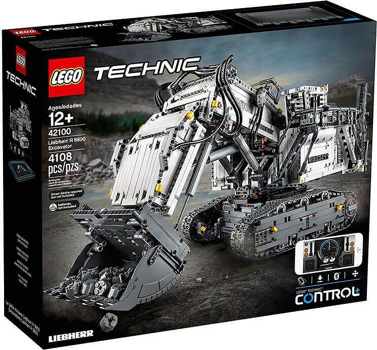 Блоковый конструктор LEGO Technic Экскаватор Liebherr R 9800 (42100), фото №1
