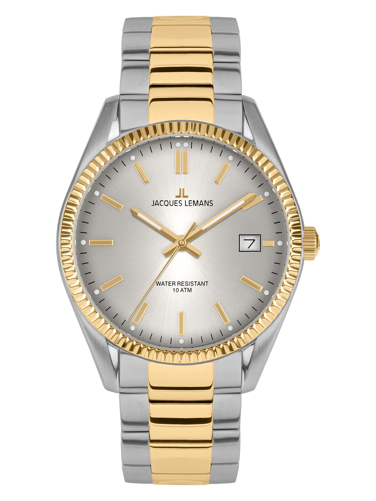 Часы JACQUES LEMANS Мужские Bi-Colour / Cерый 50-3J, серебряный, Классический, фото №1 Часы JACQUES LEMANS Мужские Bi-Colour / Cерый 50-3J, серебряный, Классический, фото №1