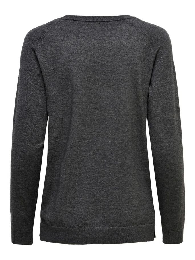 Пуловер ONLYOUNGER L/S PULLOVER KNT 15238340-Dark Grey Melange ONLY Темно-сірий XS, фото №4