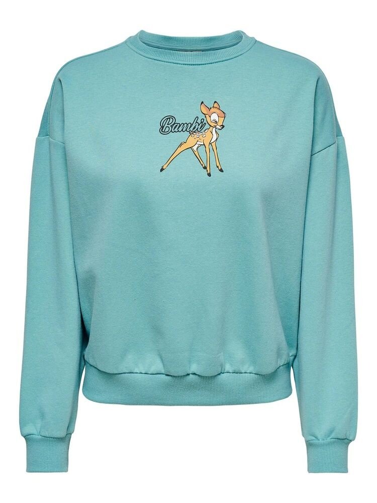 Худі ONLDISNEY LIFE L/S BAMBI BOX SWT 15250089-Dusty Turquoise-Print:BAMBI ONLY Бірюзовий S, фото №1