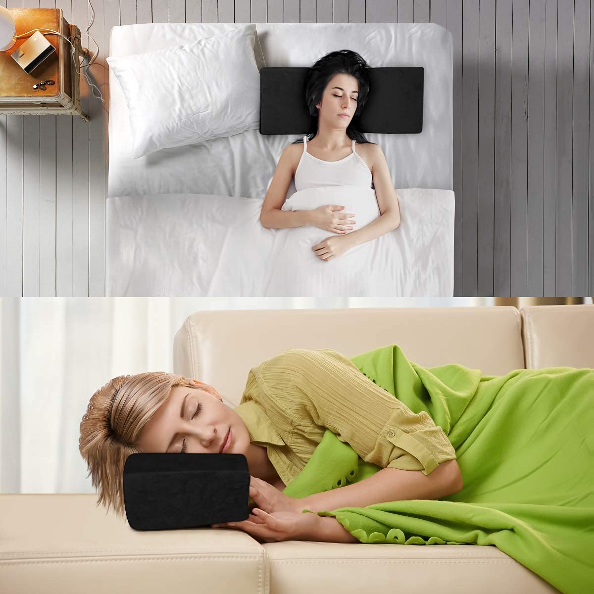 Подушка SANON Memory Foam U-Shape Чорний, фото №7