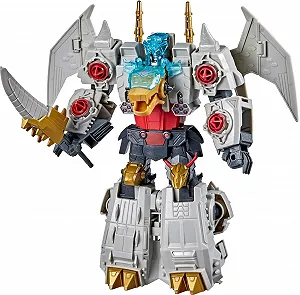 Фигурка Transformers Bumblebee Cyberverse Adventures Dinobots Unite Ultimate Class Volcanicus Energon Armor 9 дюймов - Фото 1
