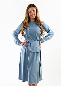 Платье inDresser M Голубой (IN-F0275К034В-Blue-gray) - Фото 1
