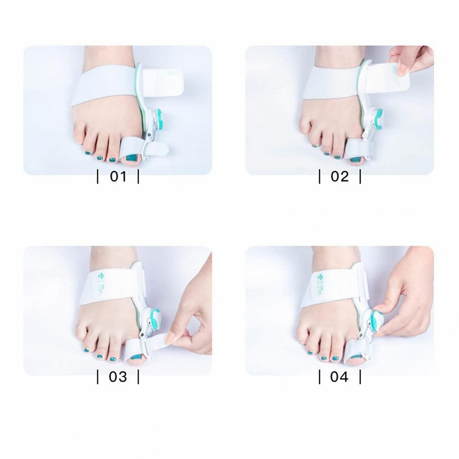 Шина ортопедическая для облегчения бурсита большого пальца стопы, регулируемая, с внутренней силиконовой подушечкой, для дневной и ночной поддержки., фото №8