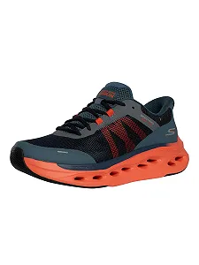 Кросівки Skechers Slip Ins Max Cushioning Glide Step Navy/Orange - Фото 1