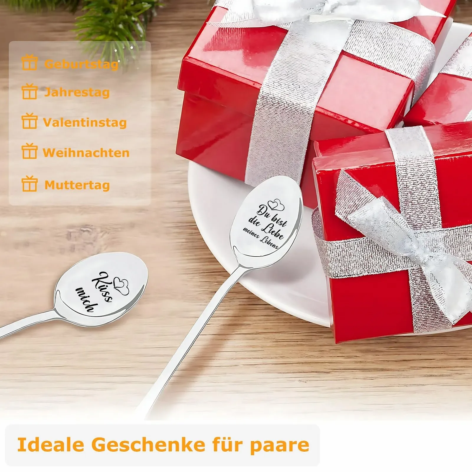 Ложки з гравіюванням Valentine's Day, фото №4