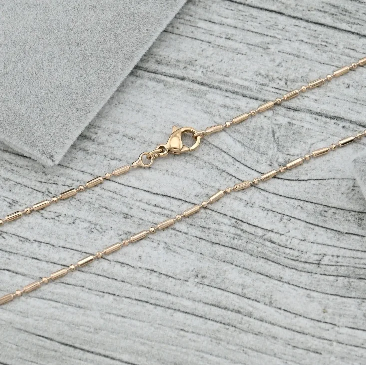 Позолочений ланцюжок на шию 45 см, для жінок, фото №1