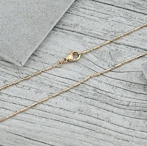 Позолочений ланцюжок на шию 45 см, для жінок - Фото 1