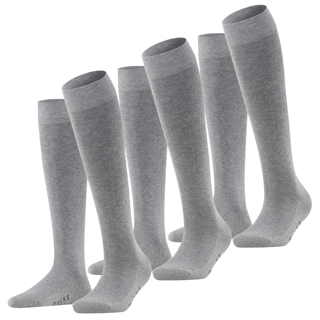 Женские гольфы FALKE Family Pack of 3 39-42 Светло-серый меланж, фото №1