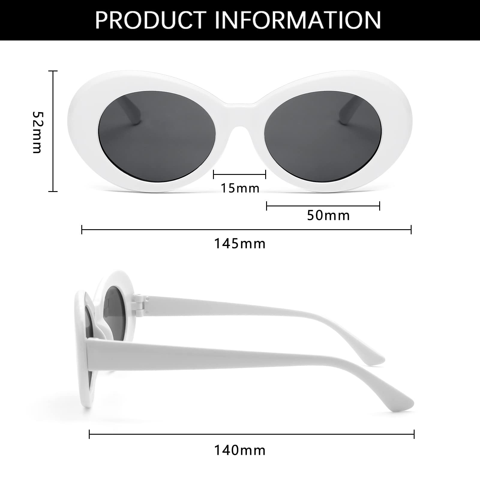 Сонцезахисні окуляри овальні Long Keeper Retro UV400 Модні, фото №4