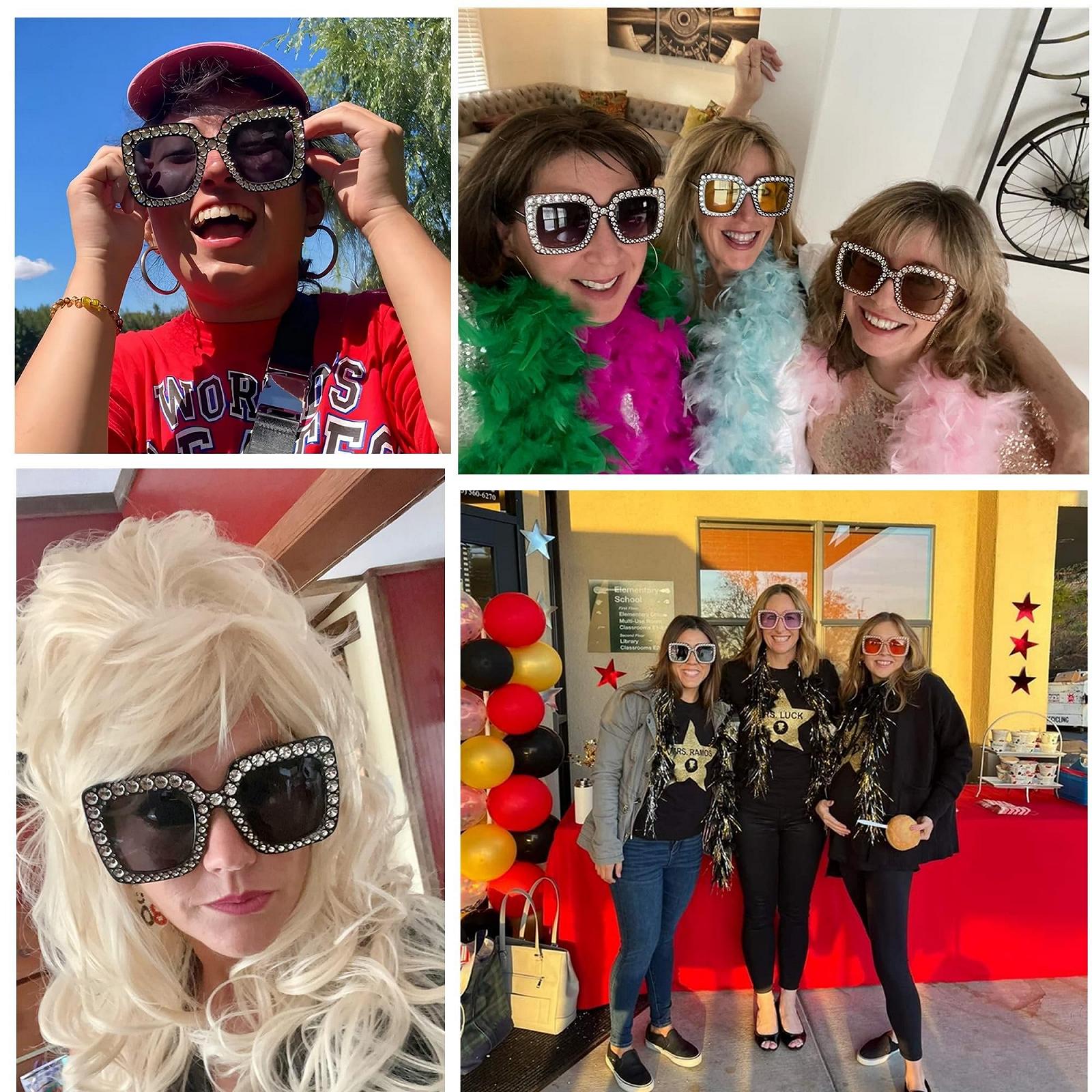 Набір сонцезахисних окулярів FSMILING Ретро Жіночі Вінтажні 4/6/10 пар, фото №3