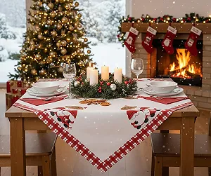 Скатертина KAMACA Winter Gnome 85x85 см З принтом Гноми - Фото 1