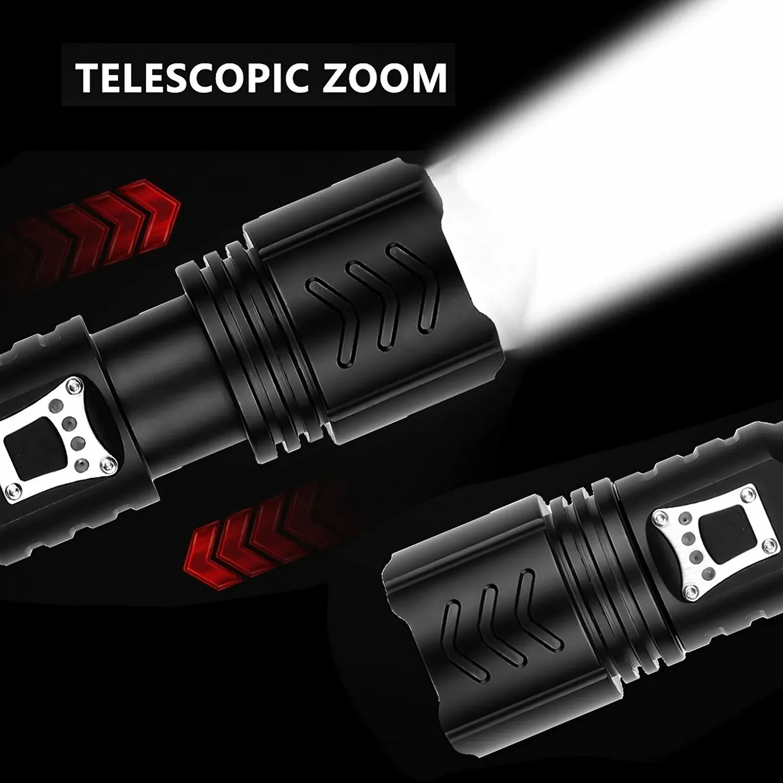 Фонарь Zoomable Focusing XHP90 Алюминиевый сплав 1800lm 17 x 4.6 cm, фото №5