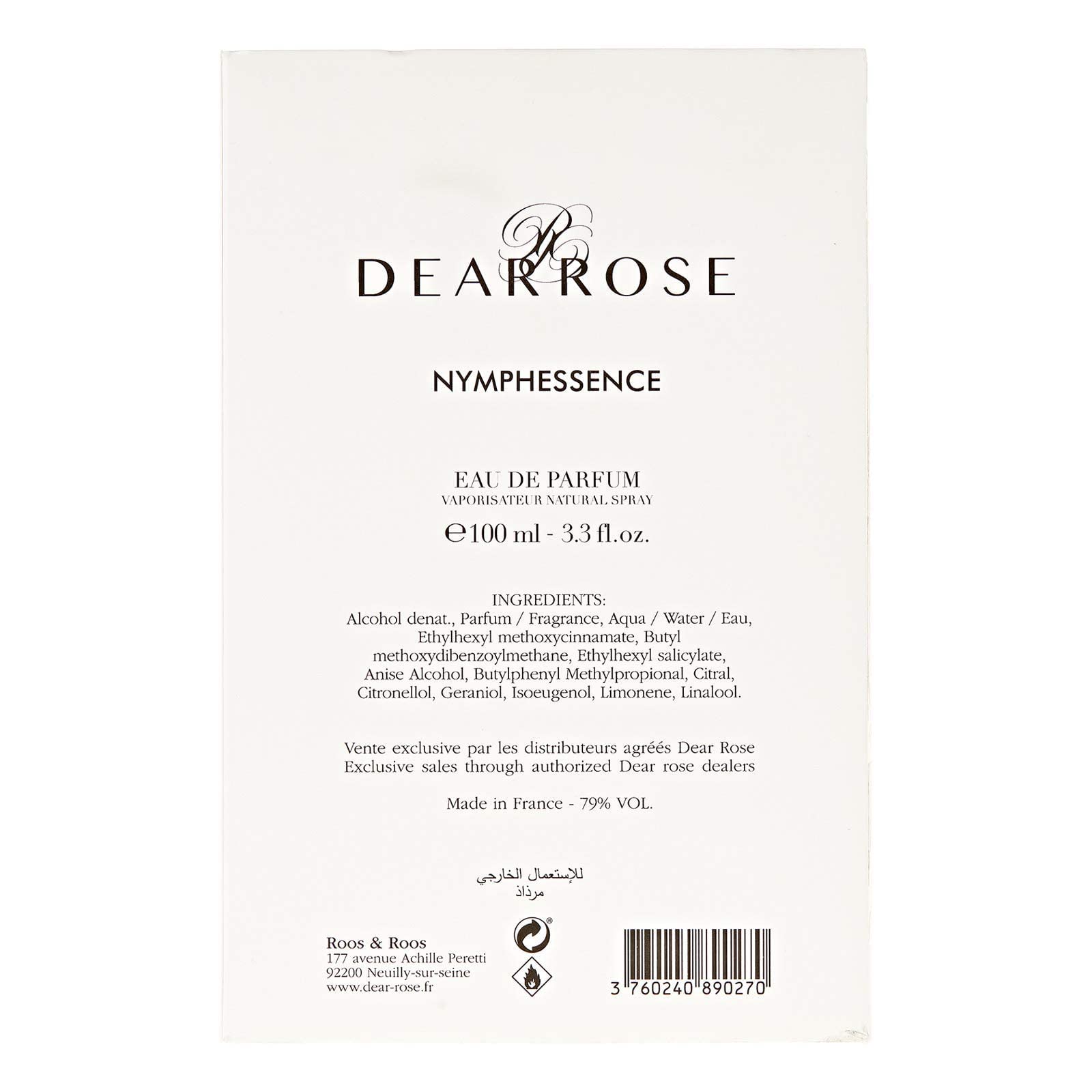 Парфюмированная вода Dear Rose Nymphessence для женщин 100 мл, фото №3