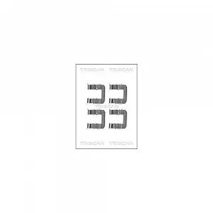 Комплект аксессуаров, тормозные колодки дискового тормоза TRISCAN 8105 431624, передний мост - Фото 1