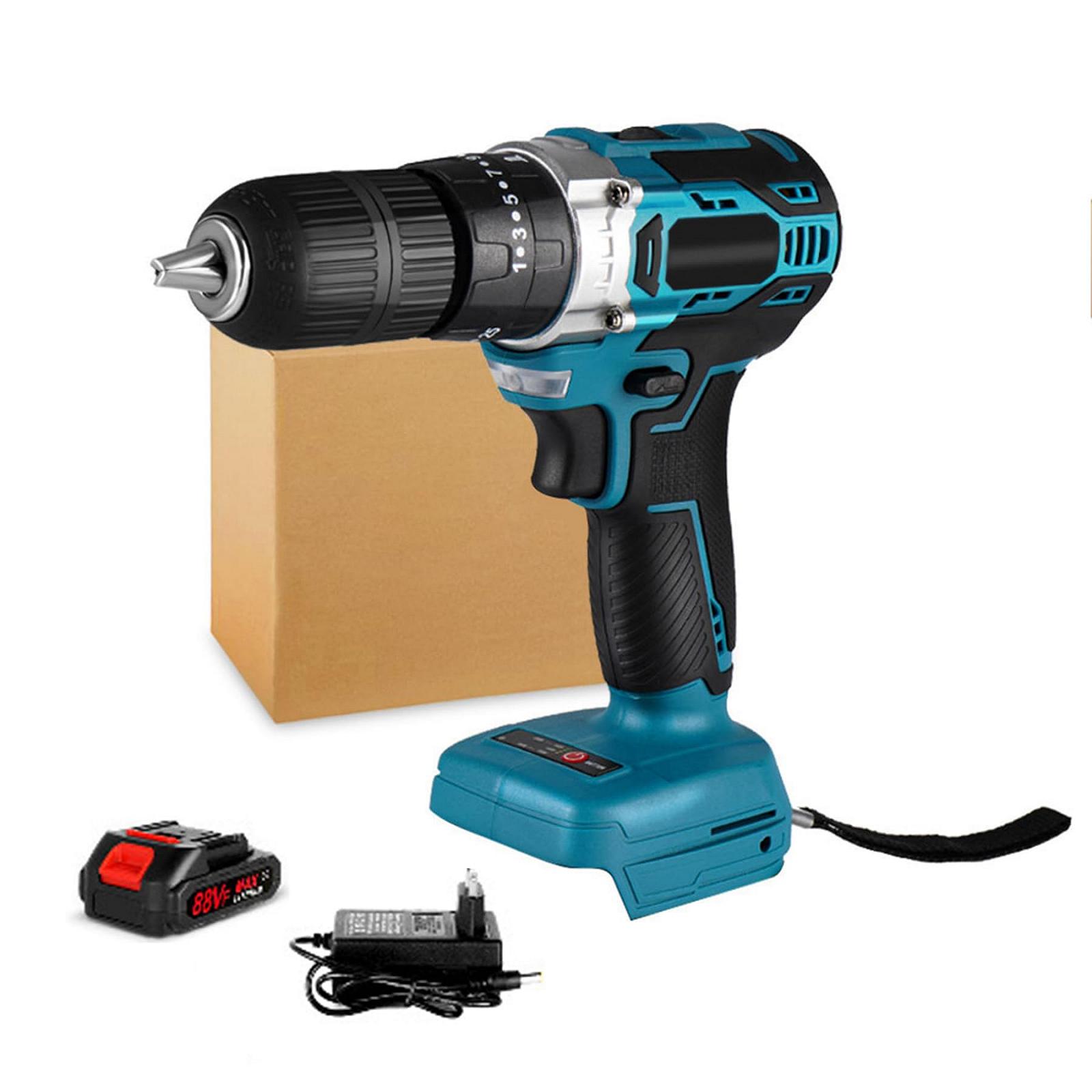 Ударний дриль Шурупокрут Brushless 18V з акумулятором 450Nm 25+3 налаштуваннями крутного моменту патрон 13мм 2 швидкості LED, фото №1