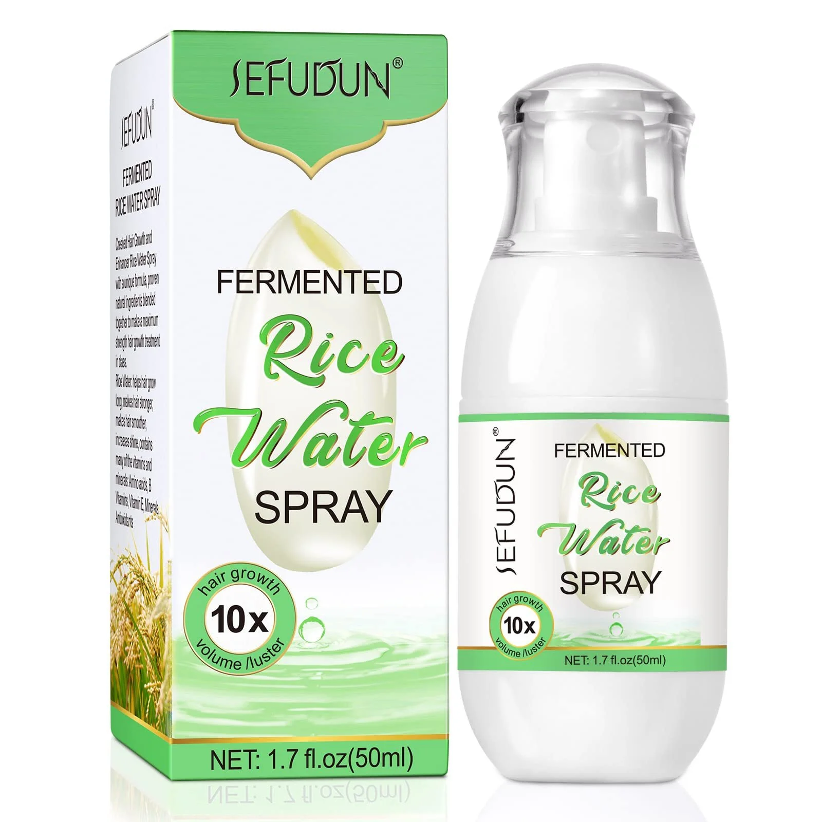 Спрей для росту та відновлення волосся, кондиціонування та зволоження для пошкодженого, сухого, кучерявого або неслухняного волосся, фото №1