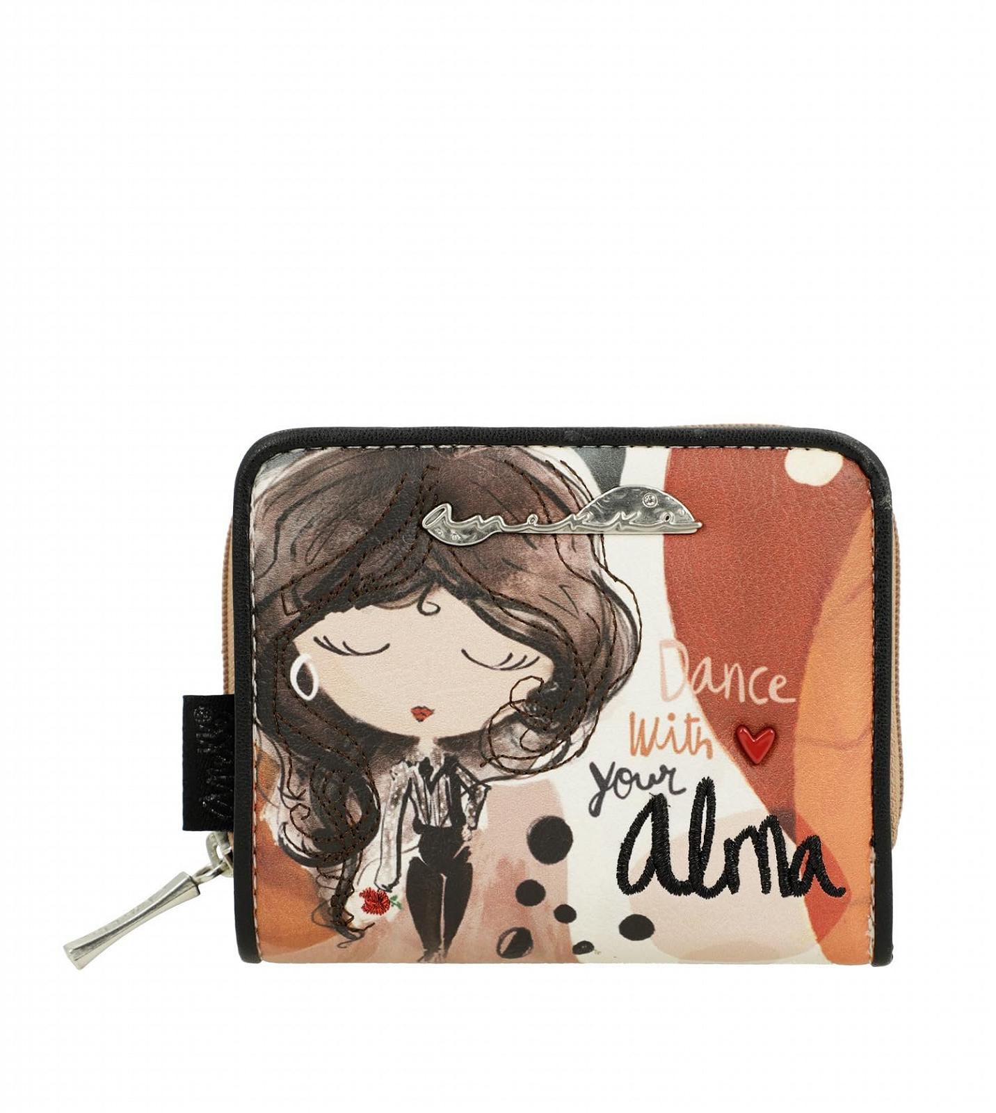 Кошелек Anekke Alma Small RFID, Практичный и безопасный, Карманы для монет и карт, 10 x 9 x 2 см, Многоцветный, разноцветный, Повседневный, фото №6