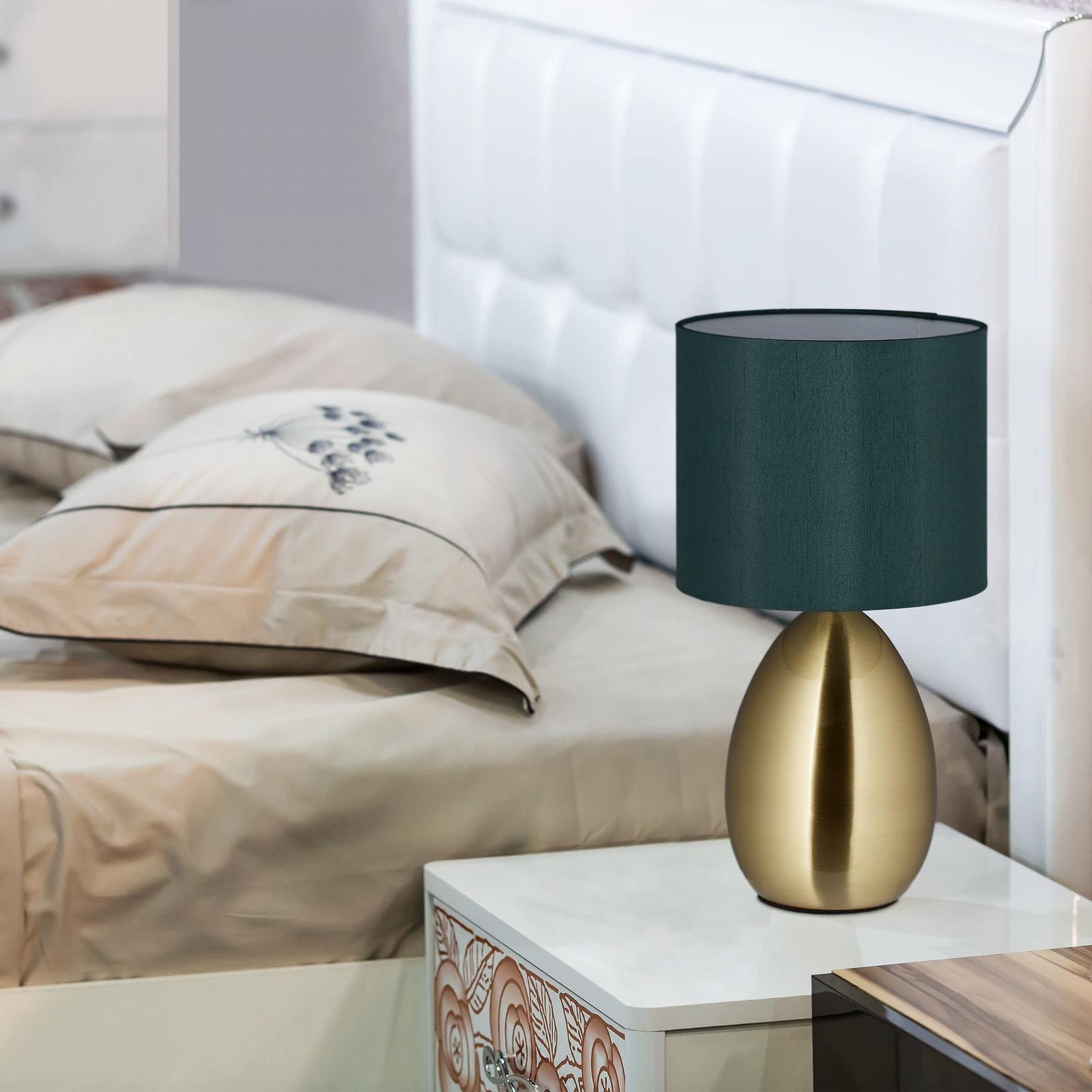 Настільна лампа Relaxdays Touch з 3 рівнями яскравості E14 33.5 x 18 см Латунь, фото №3