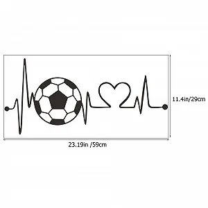 Набір наклейок на стіну Abaodam Football PVC synthetic.ua - Фото 1