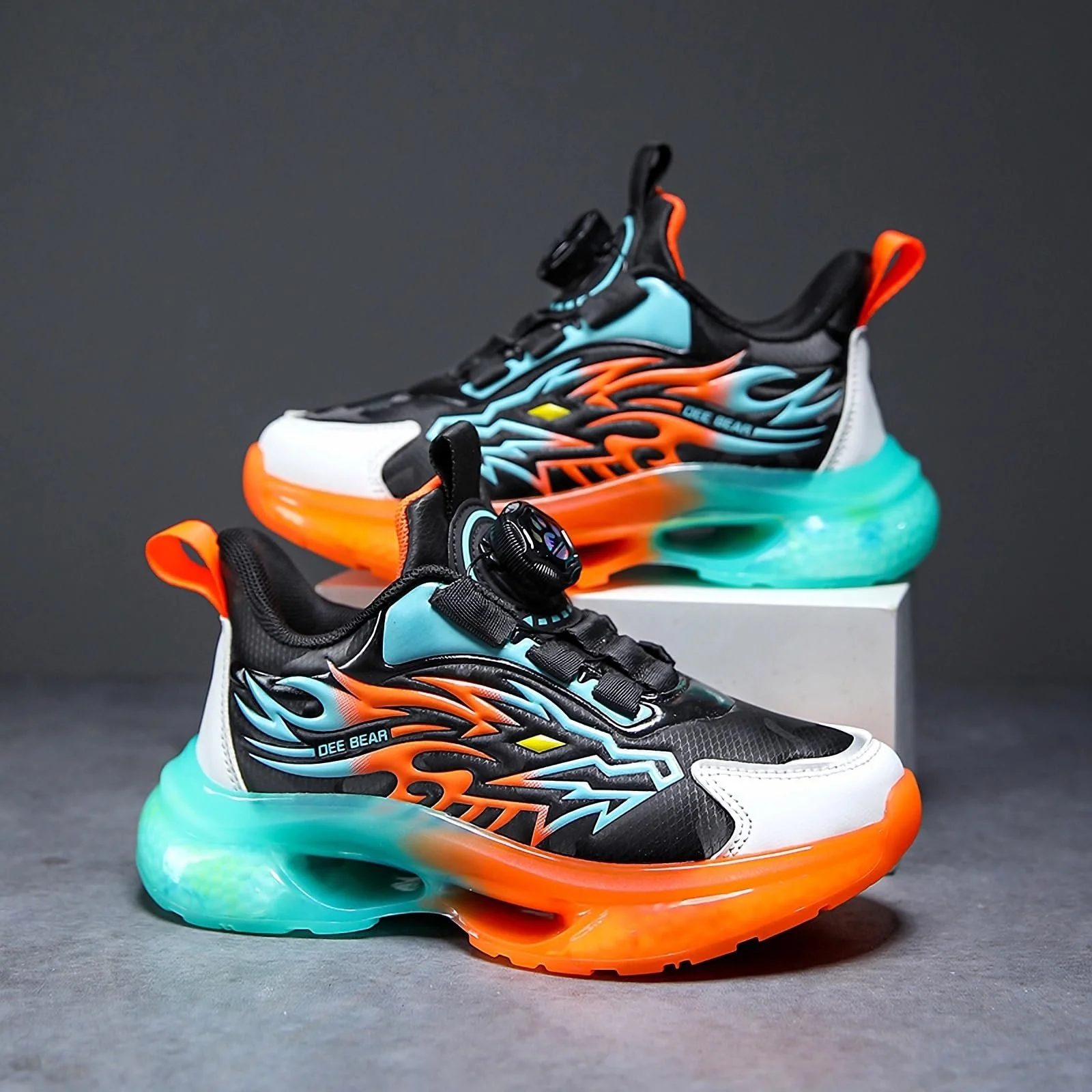 Детские Кроссовки для мальчиков и девочек Спортивная обувь Кроссовки для бега с поворотной ручкой и нескользящей подошвой с воздушной подушкой, фото №8 Детские Кроссовки для мальчиков и девочек Спортивная обувь Кроссовки для бега с поворотной ручкой и нескользящей подошвой с воздушной подушкой, фото №8