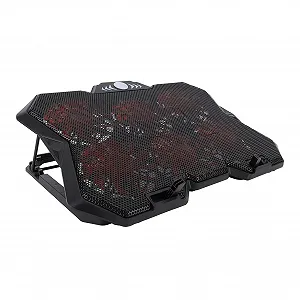 Охлаждающая подставка для ноутбука Pssopp, металлическая сетка с тихими RGB-вентиляторами, 6 регулировок высоты для 19-дюймовых игровых ноутбуков - Фото 1