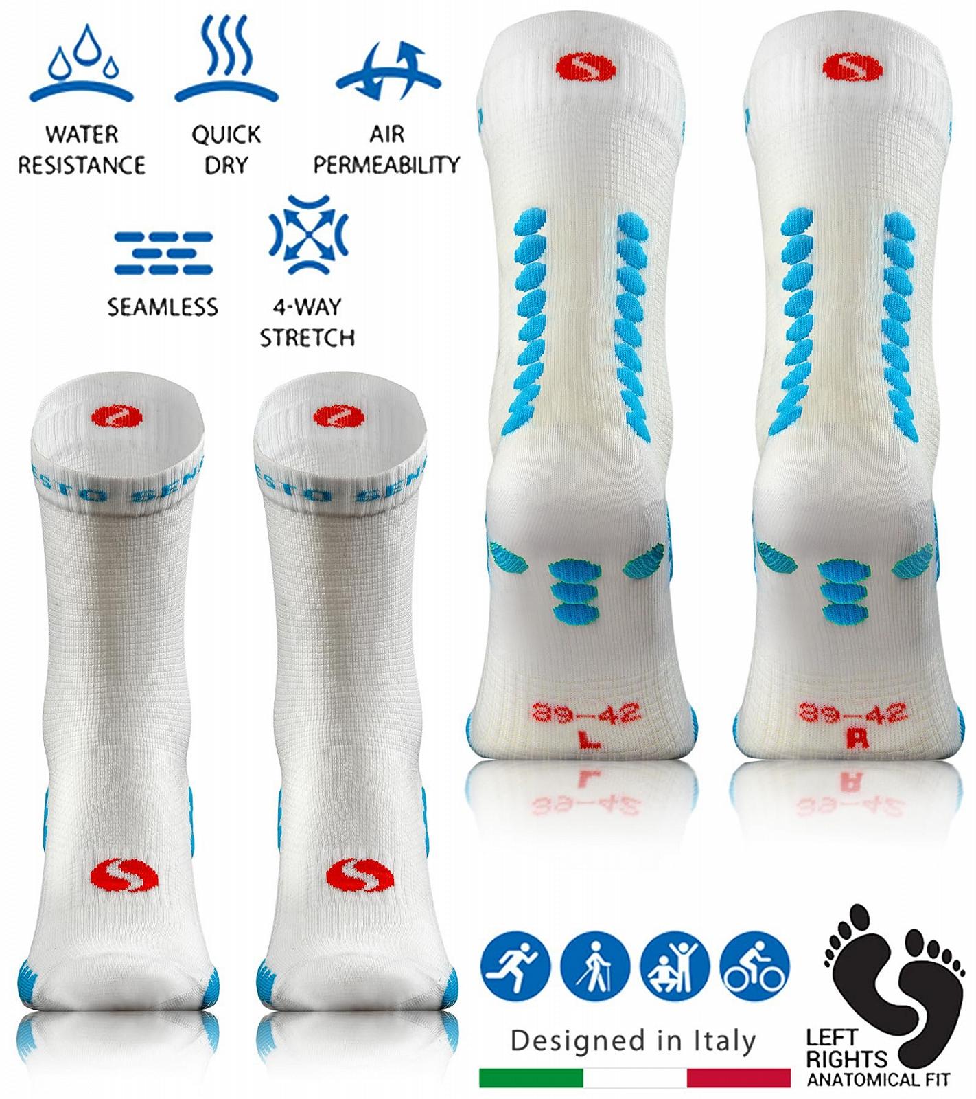 Спортивные носки Sesto Senso (3 пары) для мужчин и женщин, разноцветные, для бега, носки до икр, водоотталкивающие, фото №2