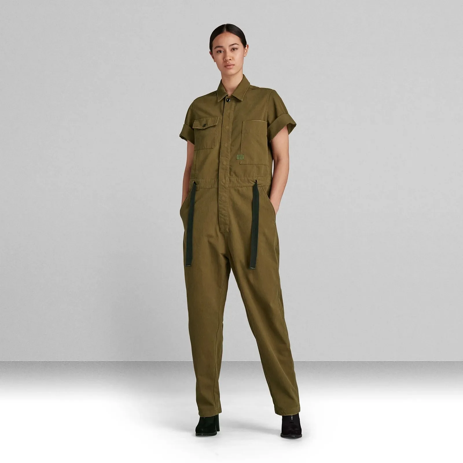 Жіночий комбінезон G-Star Army Jumpsuit Straight Famous Brushed Herringbone - M, фото №1