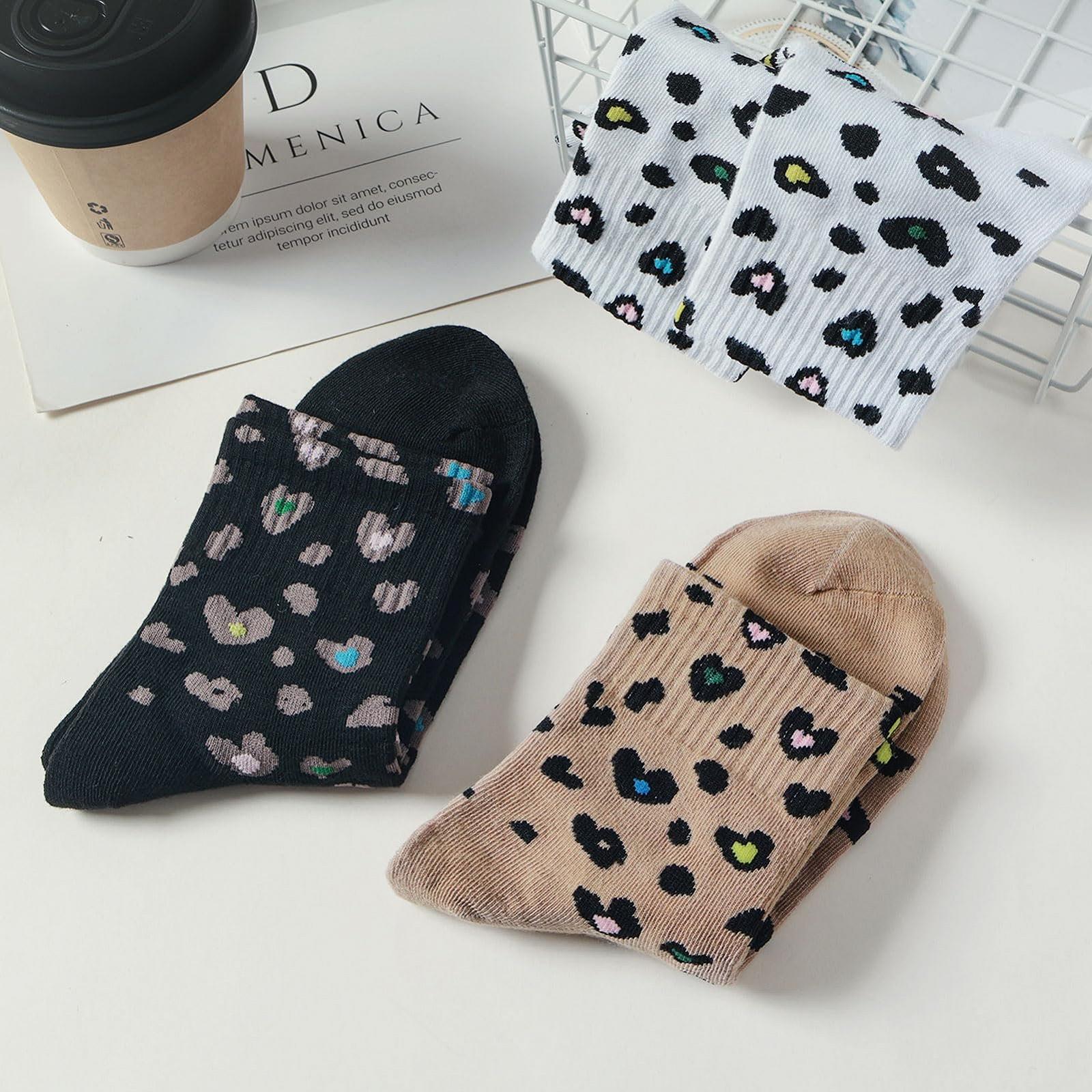 Жіночі шкарпетки з кольоровим леопардовим візерунком 3 пари 35-43, фото №2
