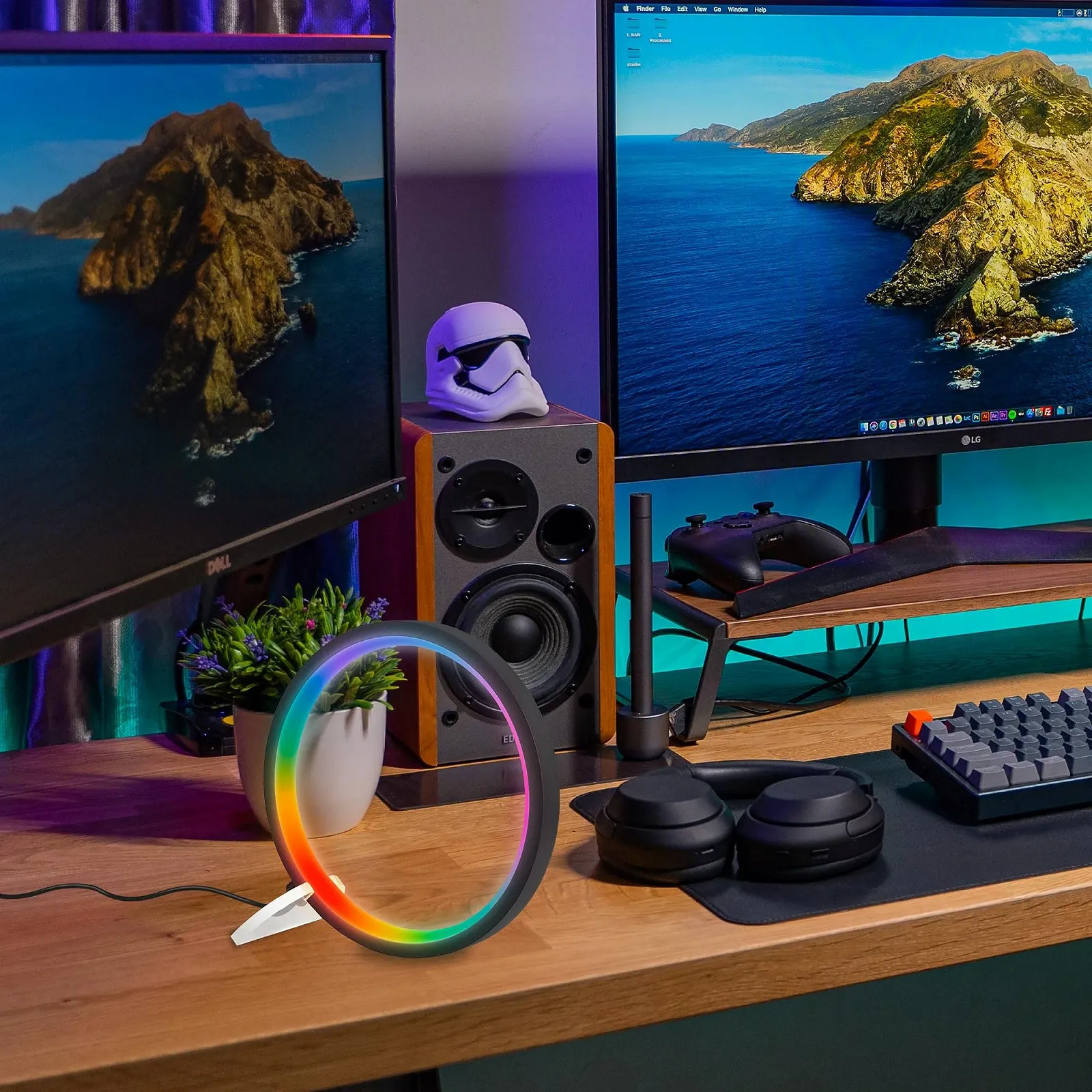 Настольная лампа LED BRILONER RGBIC Music Sensor Timer 20 x 20 см Black, фото №4