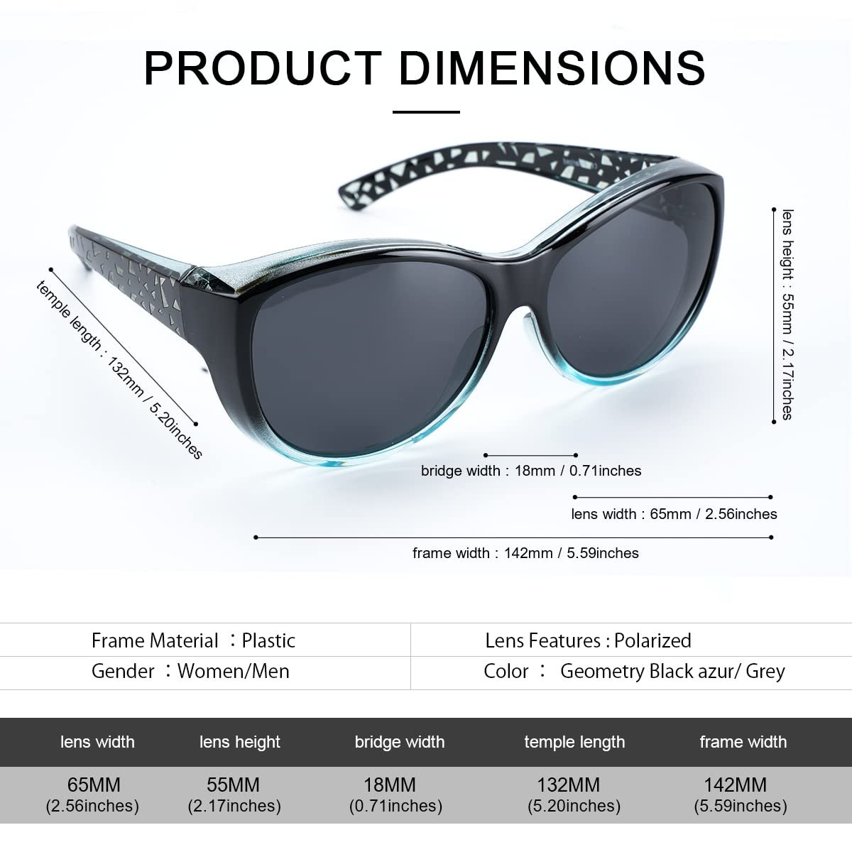 Насадки-окуляри сонцезахисні SIPHEW кліп-он поляризовані Жіночі/Чоловічі, фото №6