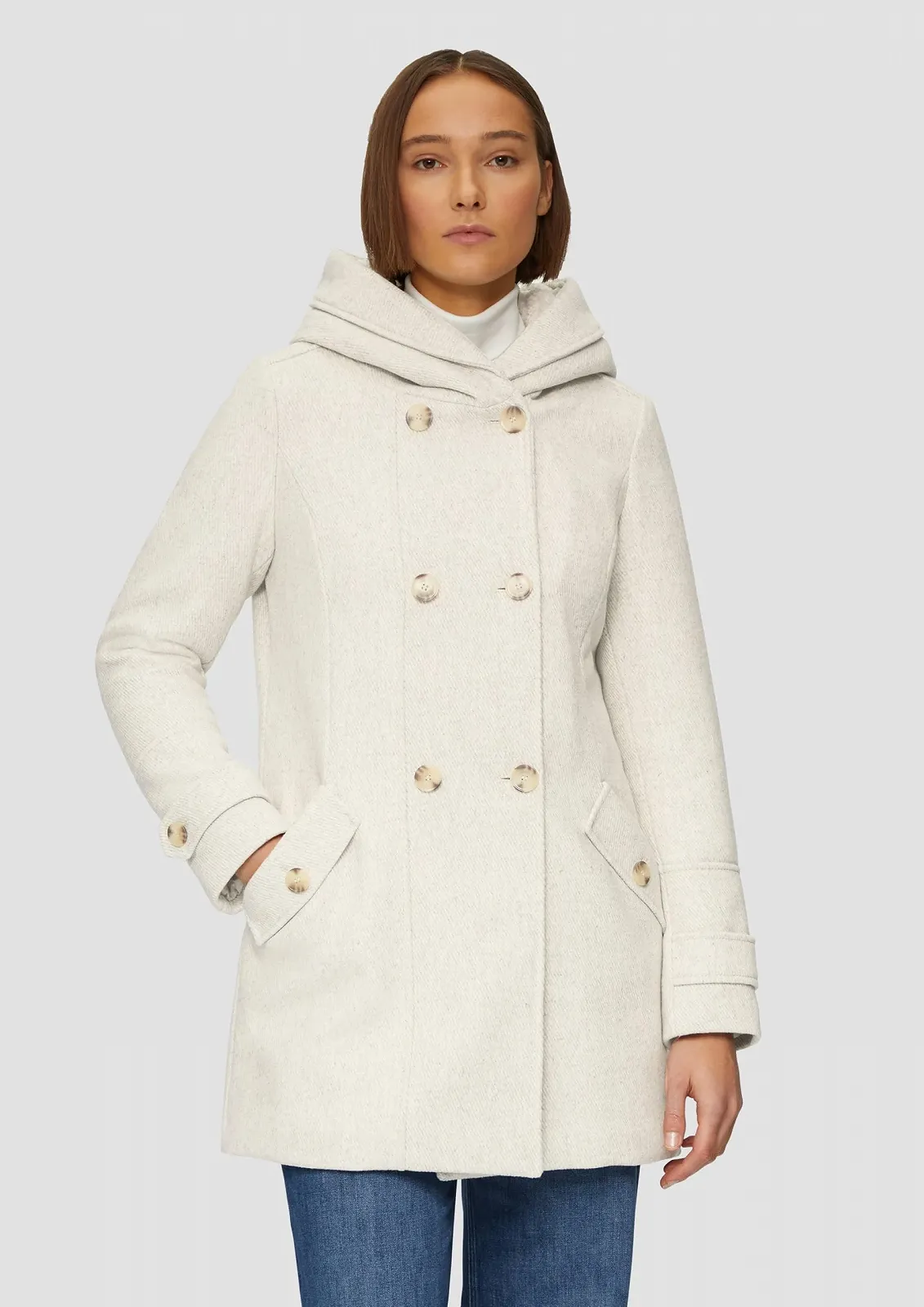 Пальто s.Oliver Текстуроване вовняне, фото №5