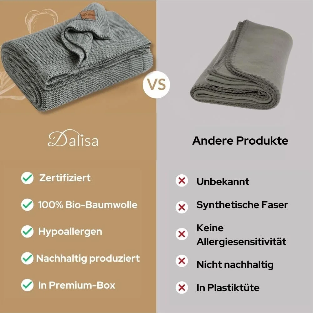 Покривало Dalisa Бавовна органічна 100% Зелений 150 x 200 см, фото №4 Покривало Dalisa Бавовна органічна 100% Зелений 150 x 200 см, фото №4