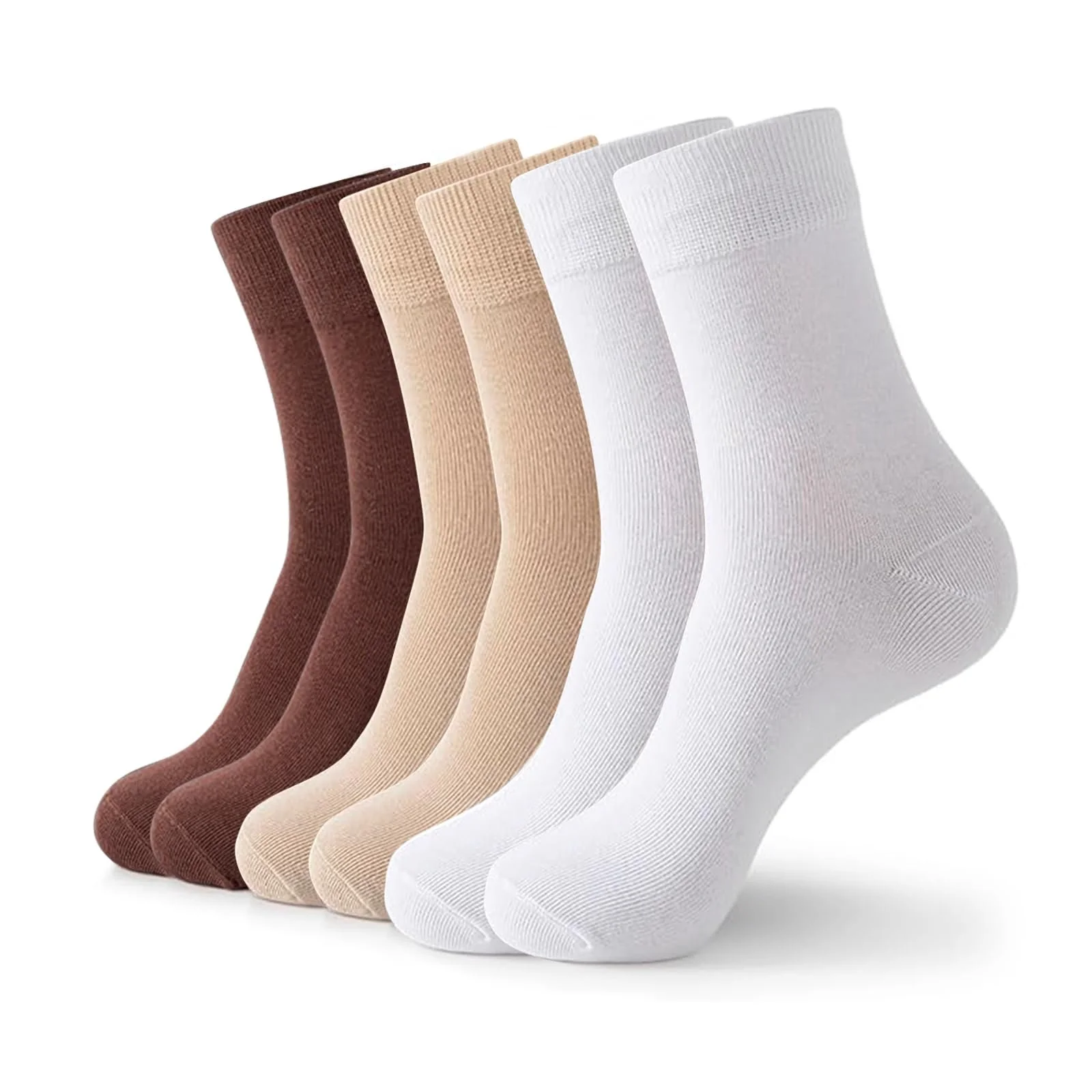 Жіночі шкарпетки Crew Багатокольорові, 3 пари, фото №1