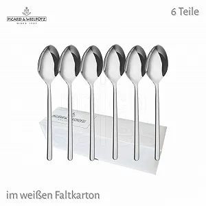 Ложки для кави Picard & Wielpütz Ventura 6108, 6 штук в білій складній коробці synthetic.ua - Фото 1