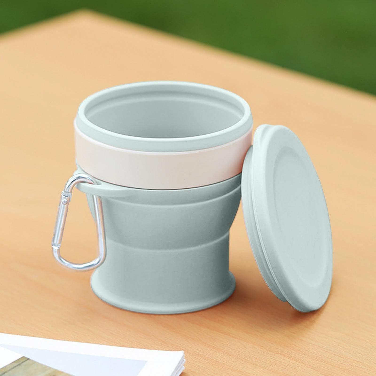 Силиконовый складной стакан для воды для путешествий 250 мл, портативный раскладной силиконовый стакан, многоразовый портативный стакан, портативный стакан для питья, фото №2