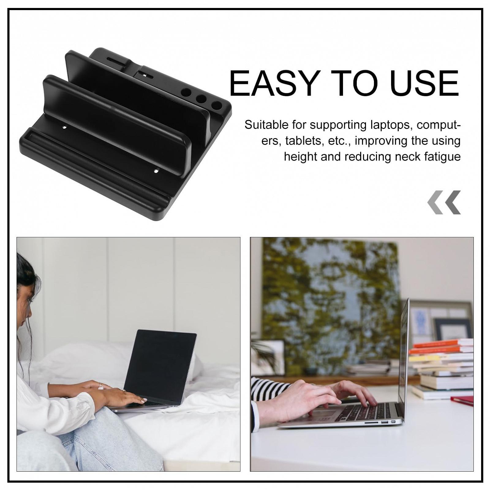 Вертикальная Подставка для Ноутбука Совместима с Pro Многофункциональная Экономия Пространства и Стабильная для Стола, фото №5