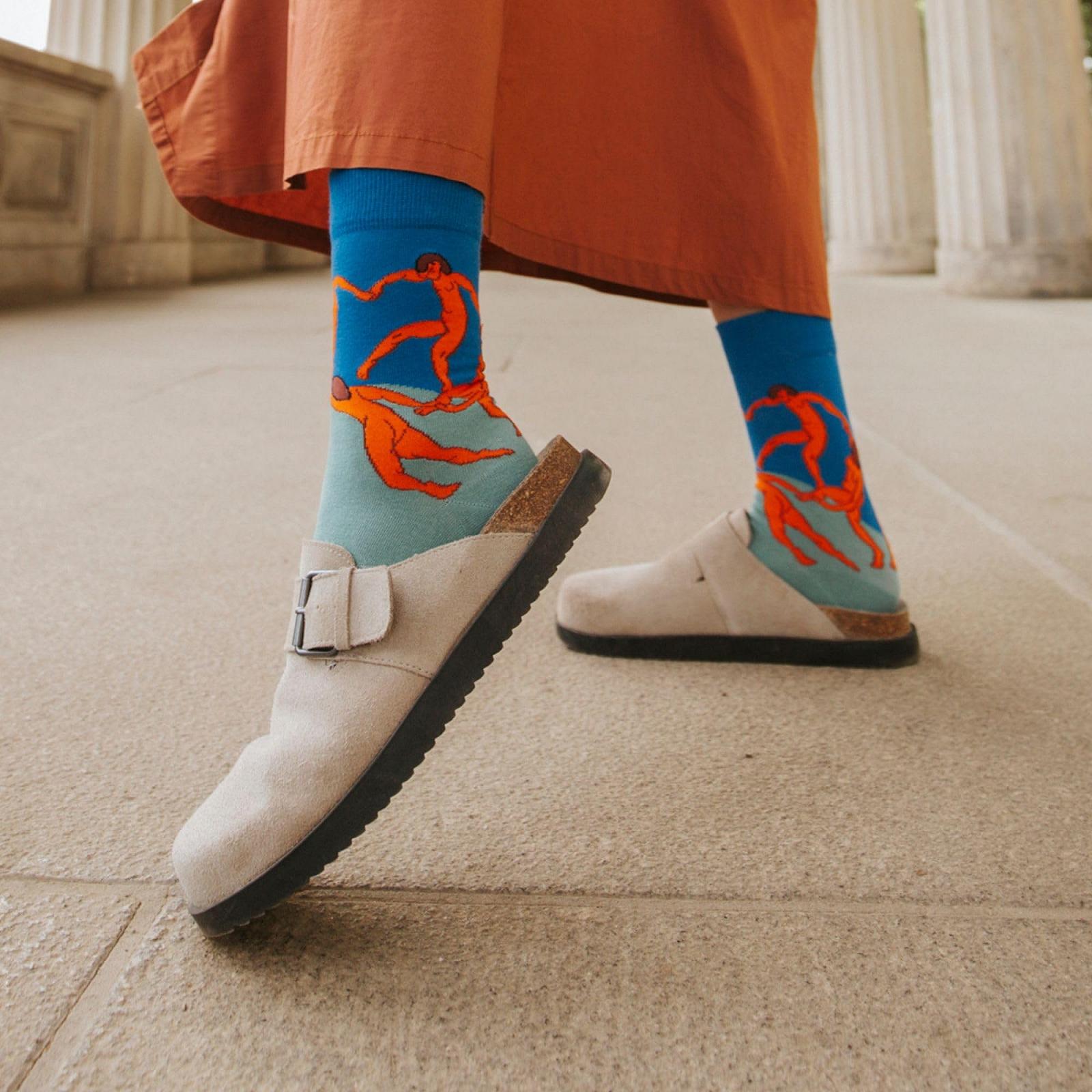 Шкарпетки Gustav Klimt, Mondrian, Van Gogh, Franz Marc, Friedrich, Munch Art Socks з органічної бавовни, фото №5