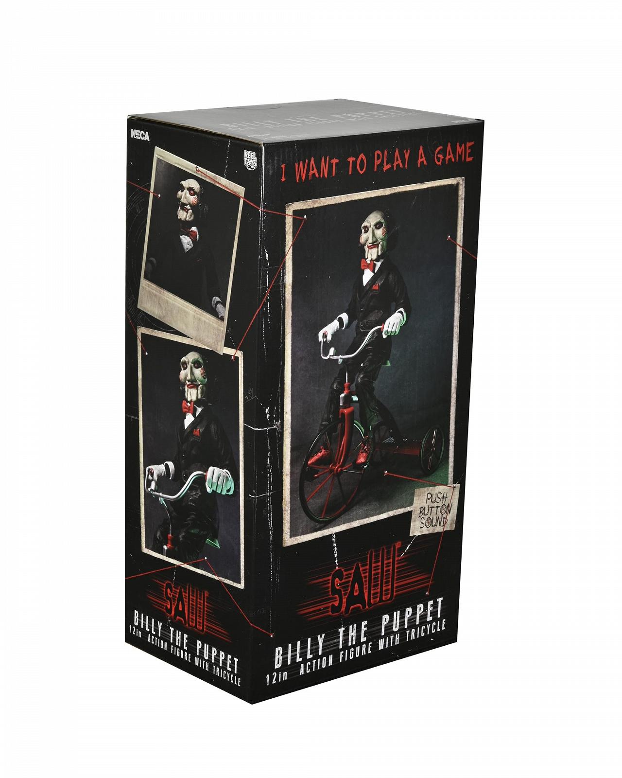 Фігурка NECA Saw Puppet З триколісним велосипедом Стрічка Звук, фото №3