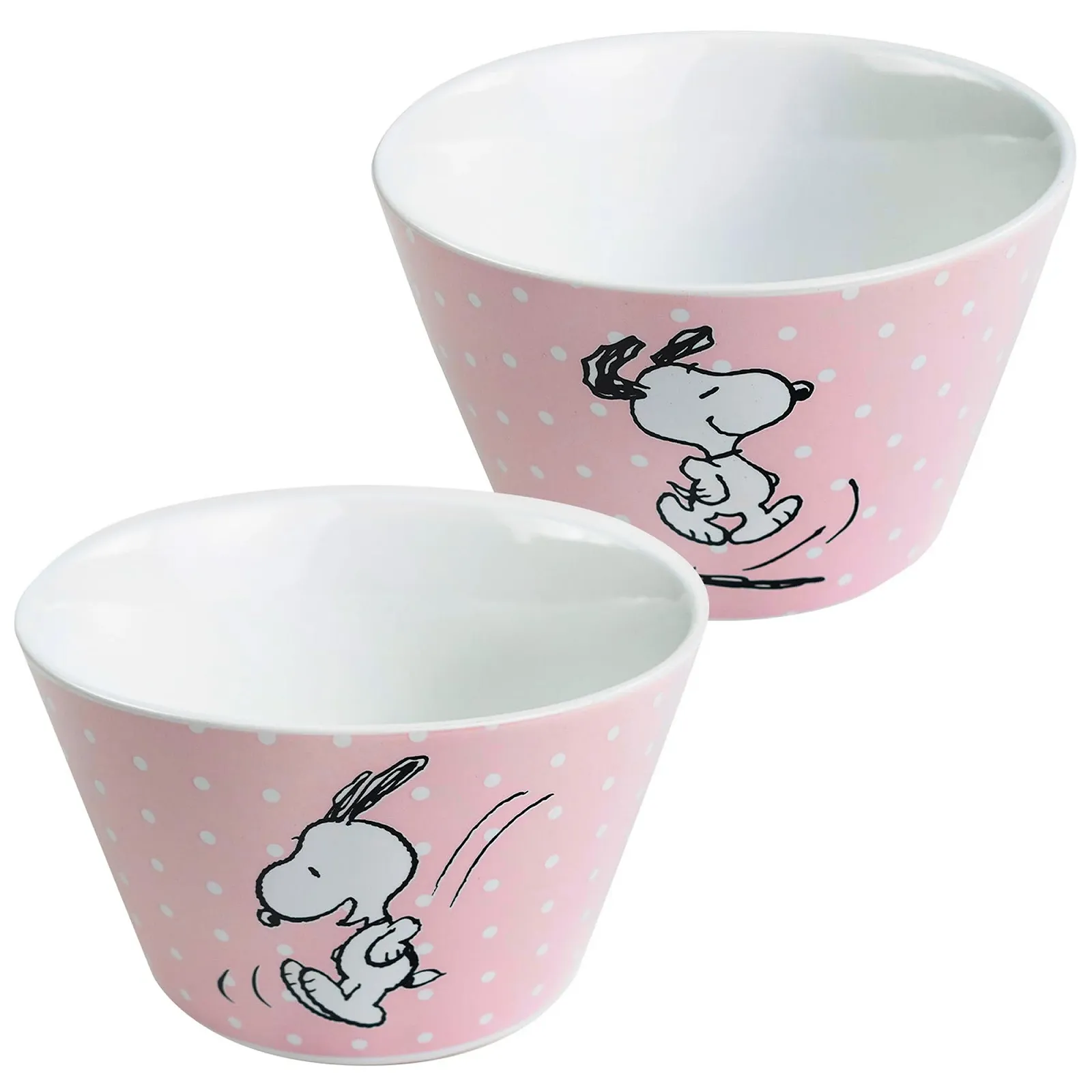 Миска United Labels The Peanuts Snoopy 500 мл Розовая в горошек, фото №1