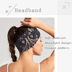 Повязка на голову Boho Yean Широкая цена на synthetic.ua - Фото 1 Повязка на голову Boho Yean Широкая synthetic.ua - Фото 1