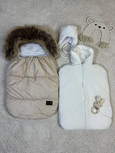 Зимний комплект для новорожденного Бежевый - Фото 1