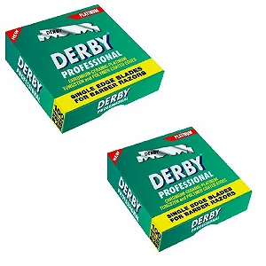 Лезвия для бритья Shaving Factory Derby Professional Single Edge 100 шт. - Фото 1