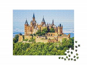 Пазл puzzleYOU Burgen Puzzle Collection Close-up Hohenzollern Castle, Stuttgart, Germany, Fairytale Castle 1000 элементов synthetic.ua - Фото 1