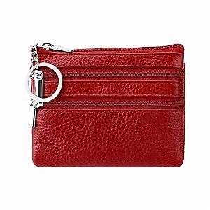Кошелек Case Женский Маленький на молнии для ключей (Вино, One Size) - Фото 1