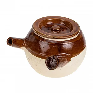 Горшок для китайской медицины Gatuida глиняный термостойкий с нескользящей ручкой и носиком - Фото 1