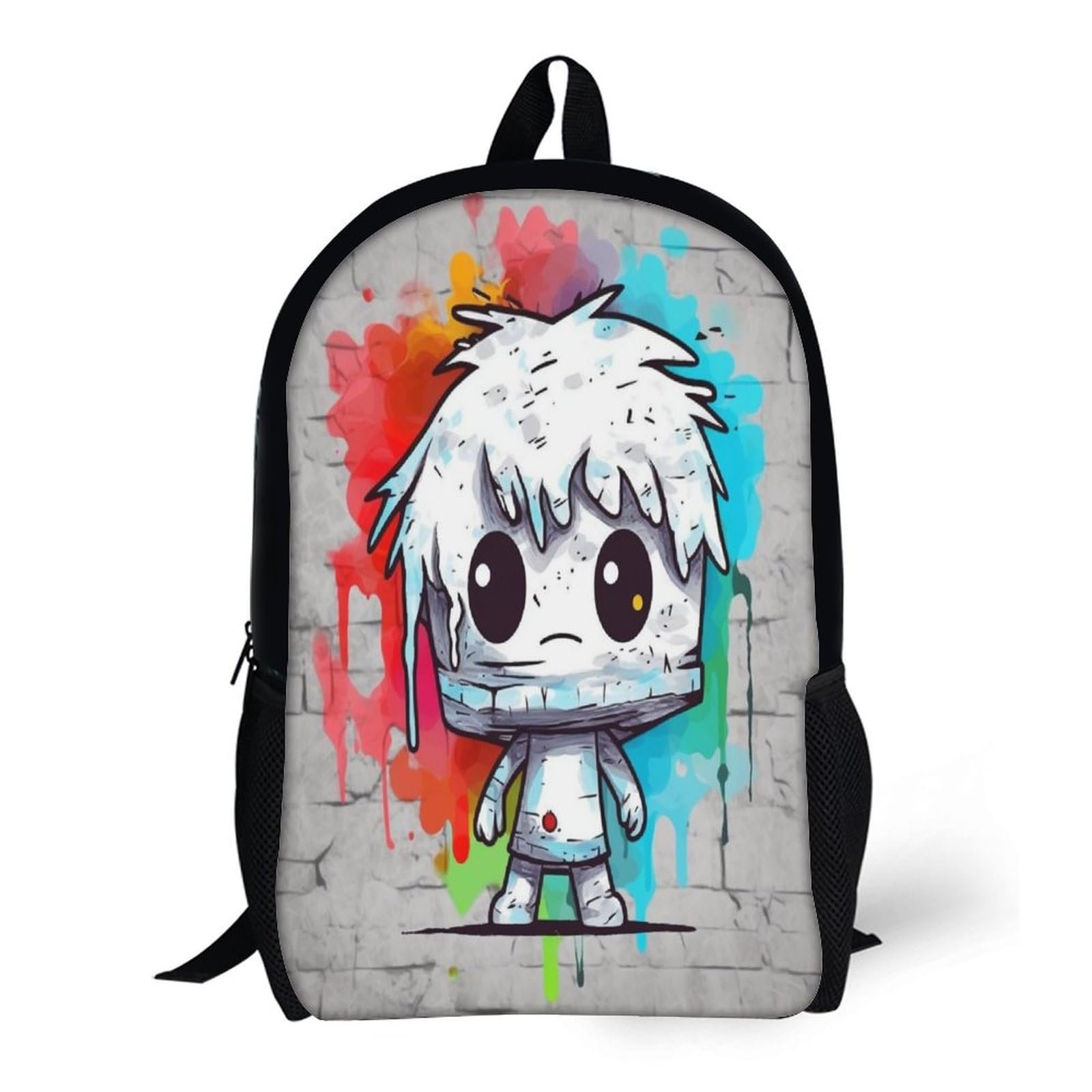 Рюкзак NACHOMACHO Rainbow Monster Colourful Шкільний Для хлопчиків та дівчаток-підлітків Водонепроникний 17 дюймів, Стиль, фото №6