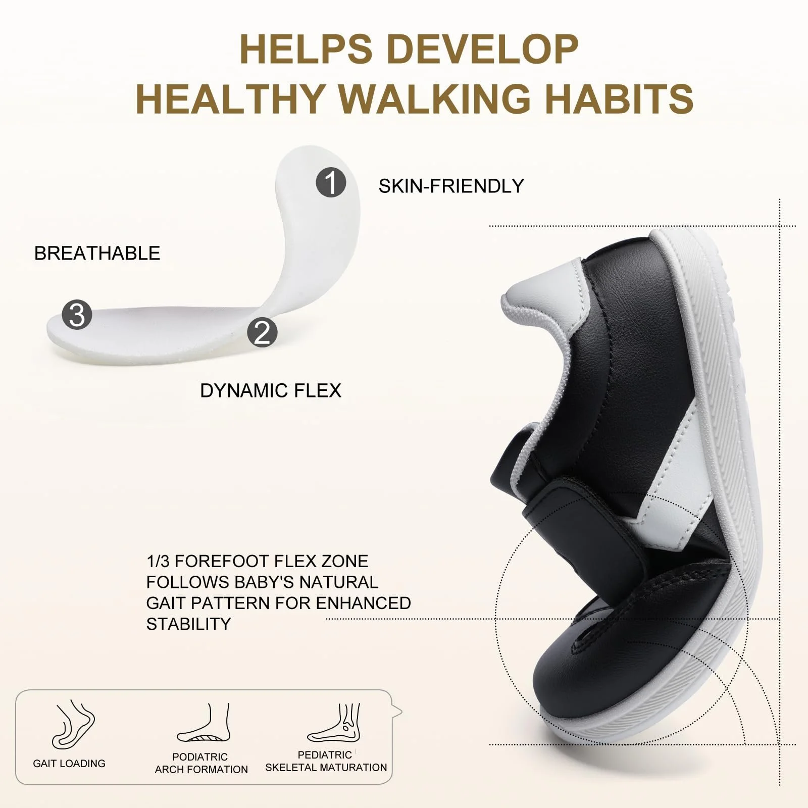 Дитячі Кросівки для хлопчиків, нековзні сліпони, широкі, фото №3