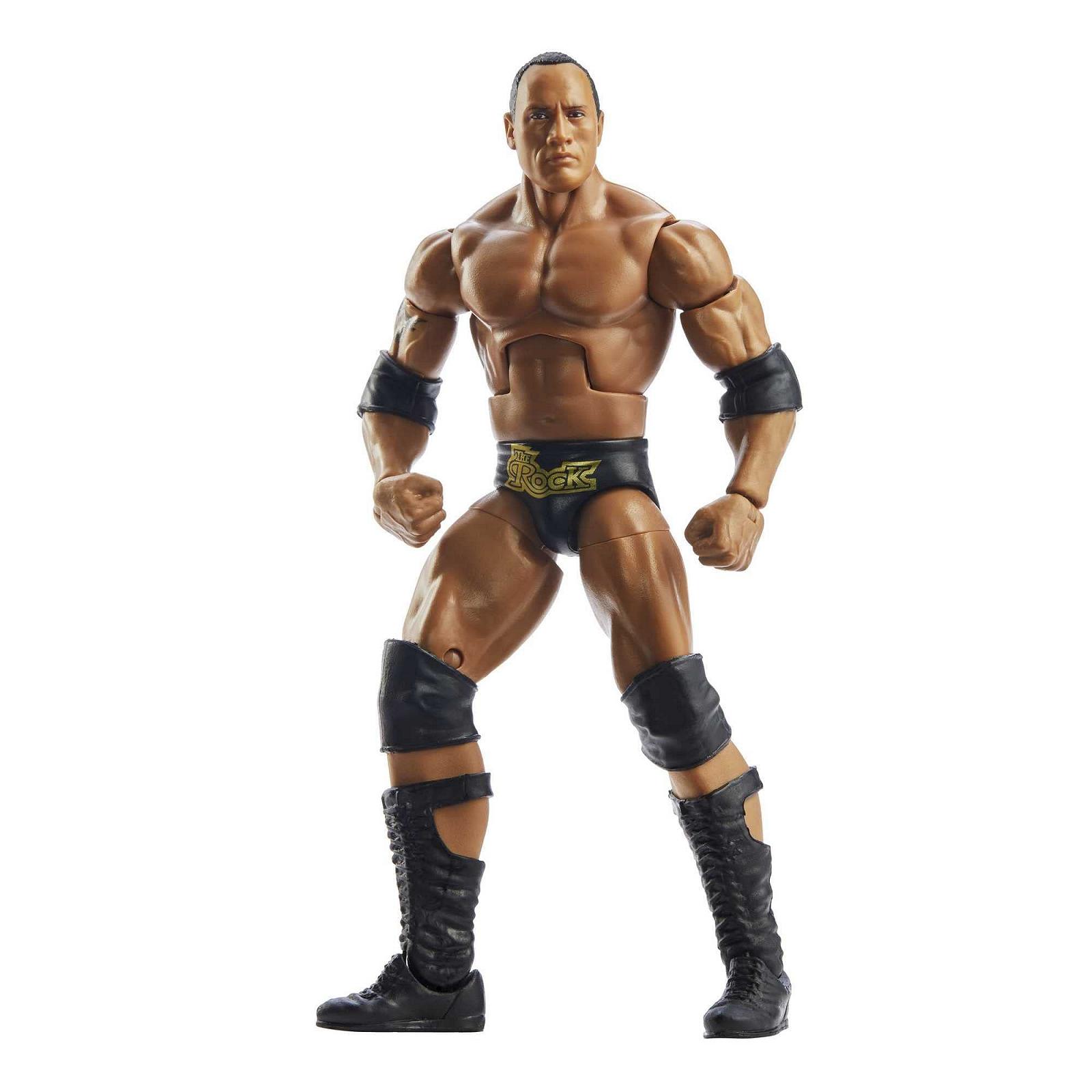 Экшн-фигурка The Rock, серии WrestleMania Elite, WWE HKP13, подвижная коллекционная фигурка WWE с аксессуарами, фото №6