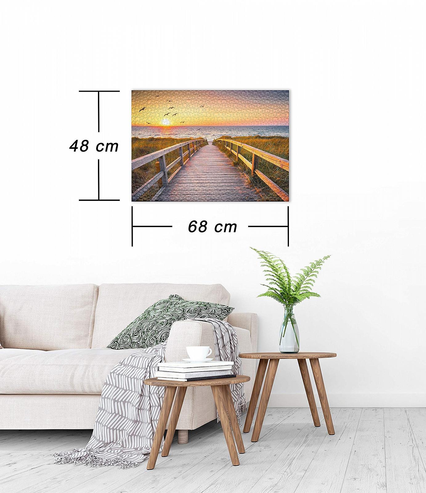 Пазл Ulmer Puzzleschmiede Classic Evening Hour on Sylt 1000 деталей Закат на пляже острова Зюльт, фото №3